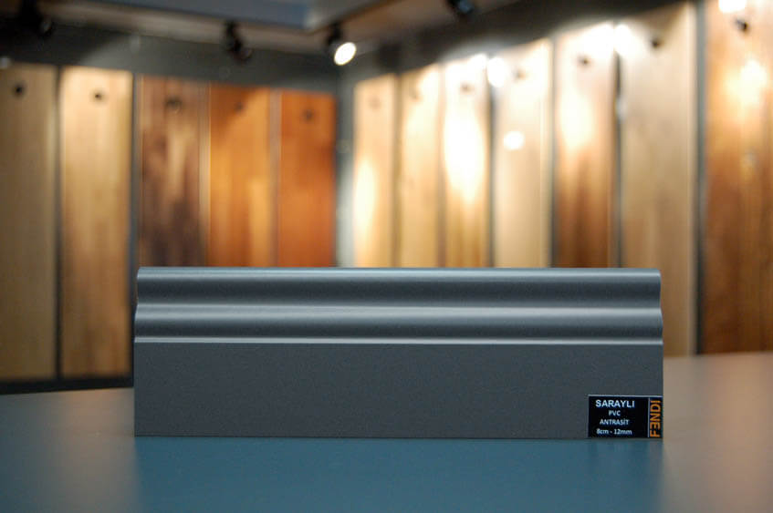 8 cm Saraylı Antrasit Süpürgelik